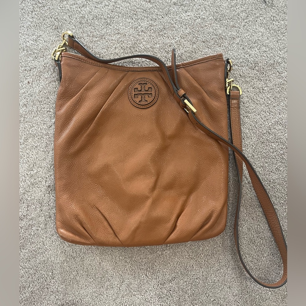 Tory Burch Brown Crossbody Bag with Adjustable Strap